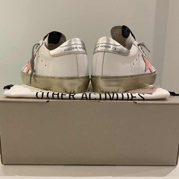 Golden Goose Hi Star White Leather/Pink/Silver 36 - Picture 7 of 9